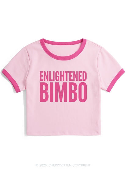 Enlightened Bimbo Y2K Ringer Tee Cherrykitten