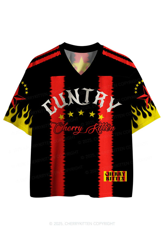 Custom Black Cuntry Y2K Sport Jersey Shirts Cherrykitten