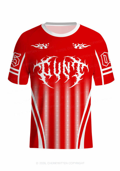 Red Punk Cxxt Y2K Football Jersey Shirts Cherrykitten
