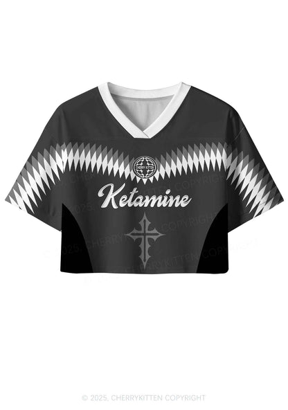 Custom Ketamxxe Cross Y2K Crop Sport Jersey Shirts Cherrykitten