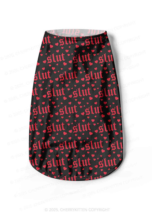 Black Slxt Y2K Pet Tank Top Cherrykitten