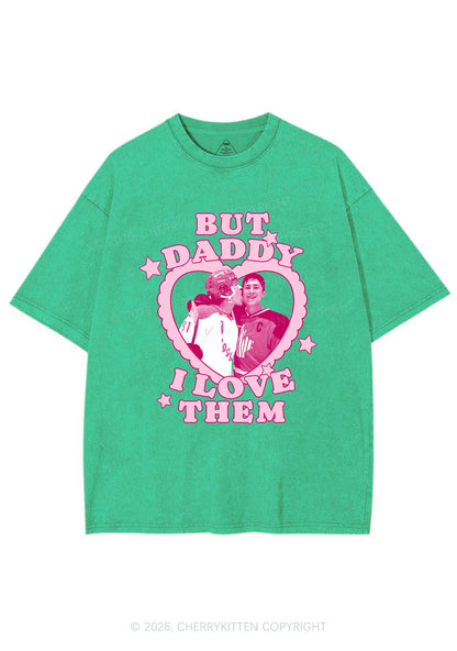 But Daddy I Love Them HR Y2K Shirts Washed Tee Cherrykitten