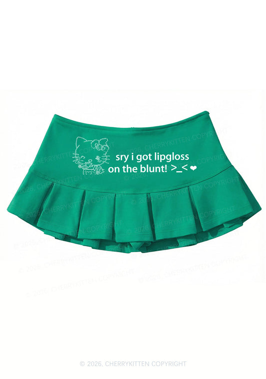 Sorry About Lipgloss Y2K Mini Pleated Skirts Cherrykitten
