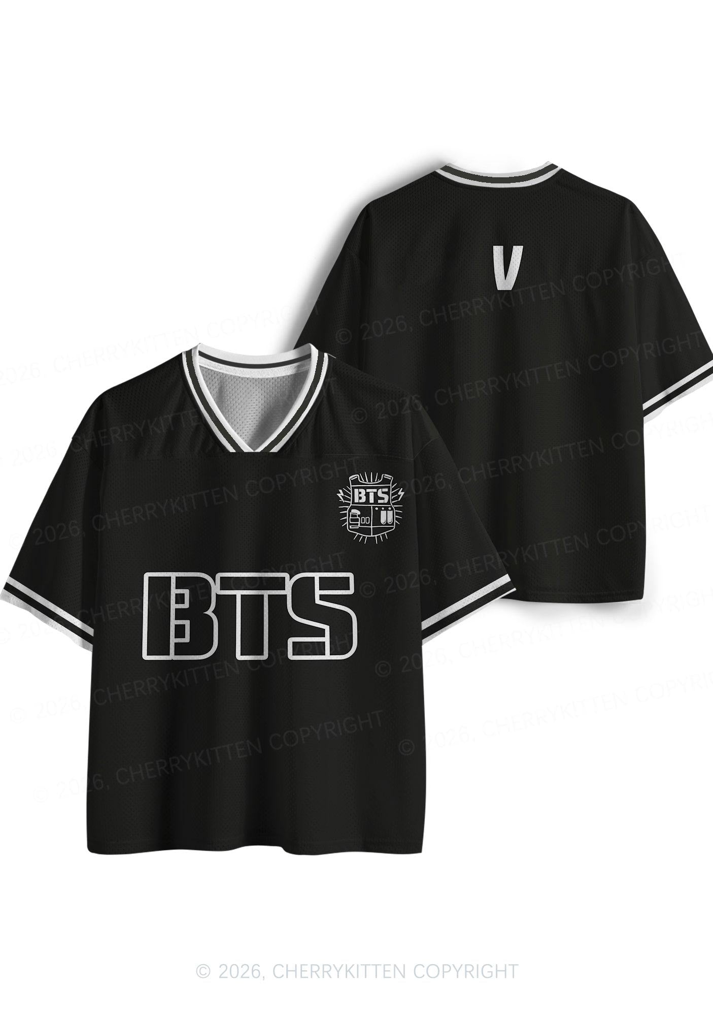 Black Kpop Members Y2K Sport Jersey Shirts Cherrykitten