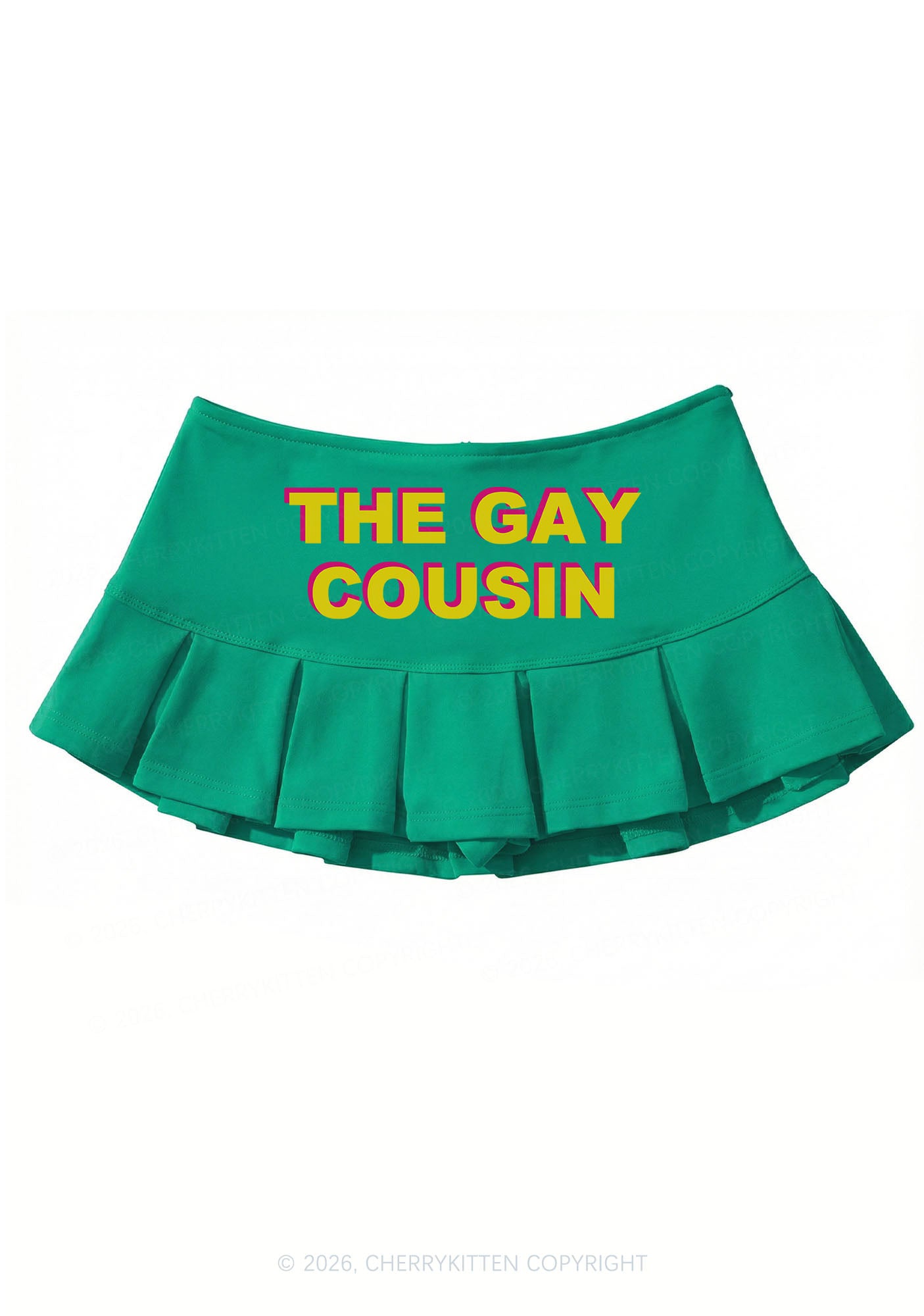 The Gay Cousin Pride Y2K Mini Pleated Skirts Cherrykitten