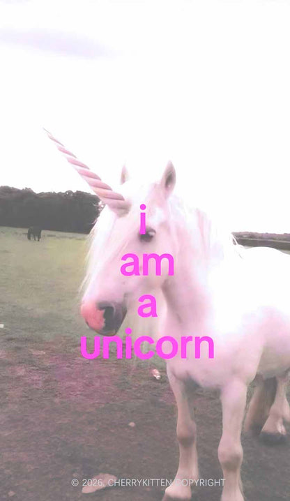 I Am A Unicorn Y2K Phone Case Cherrykitten