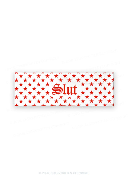 Red Star Slxt Y2K Print Headband Cherrykitten