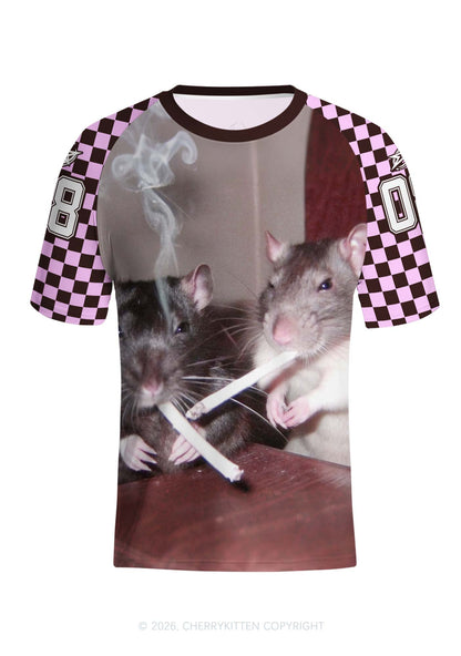 Smoking Rats Y2K Football Jersey Shirts Cherrykitten