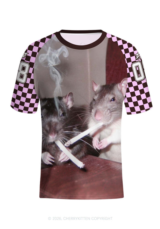 Smoking Rats Y2K Football Jersey Shirts Cherrykitten