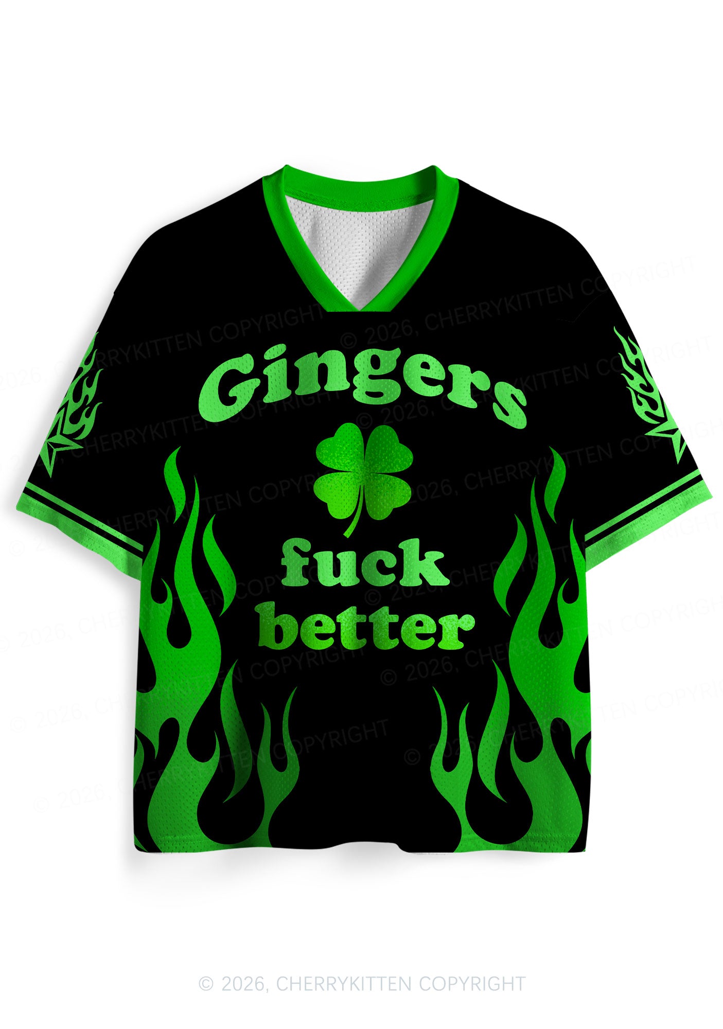 Custom Gingers Fxxk Better St Patricks Y2K Sport Jersey Shirts Cherrykitten