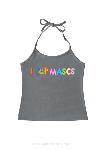 I Top Mascs Pride Y2K Halter Neck Cami Cherrykitten