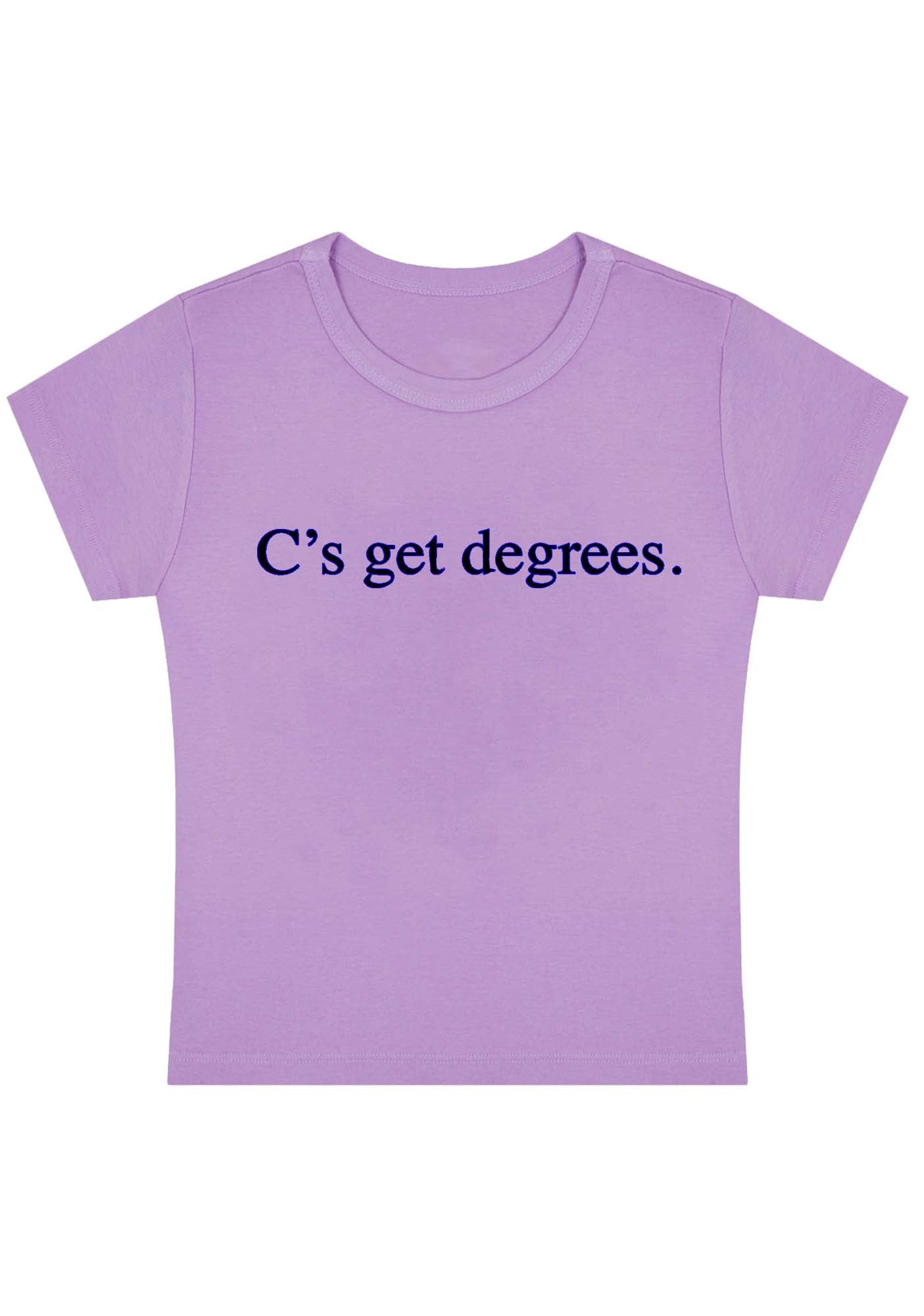 Curvy C's Get Degrees Baby Tee