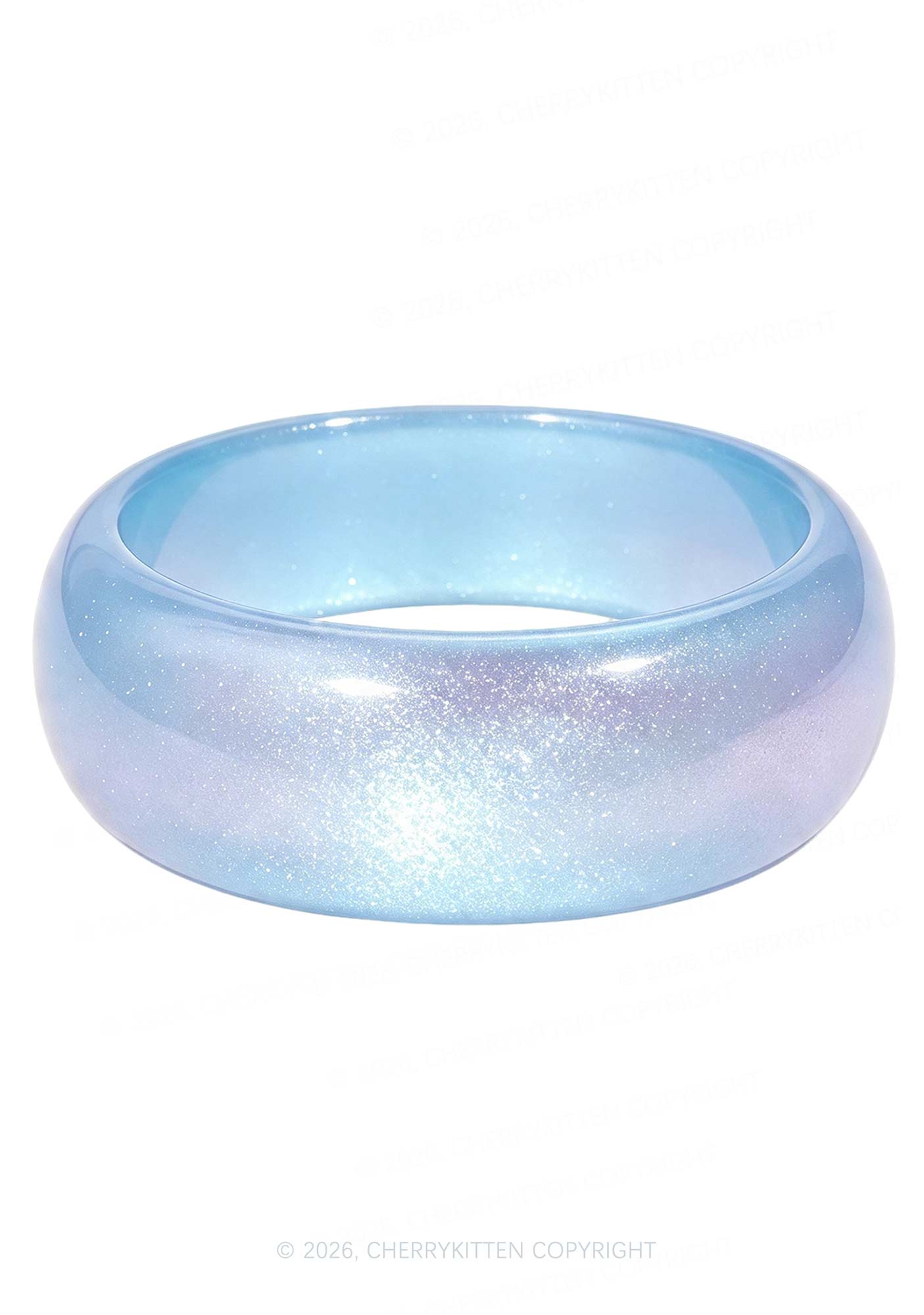 Glitter Jelly Color Y2K Cuff Bangle Cherrykitten