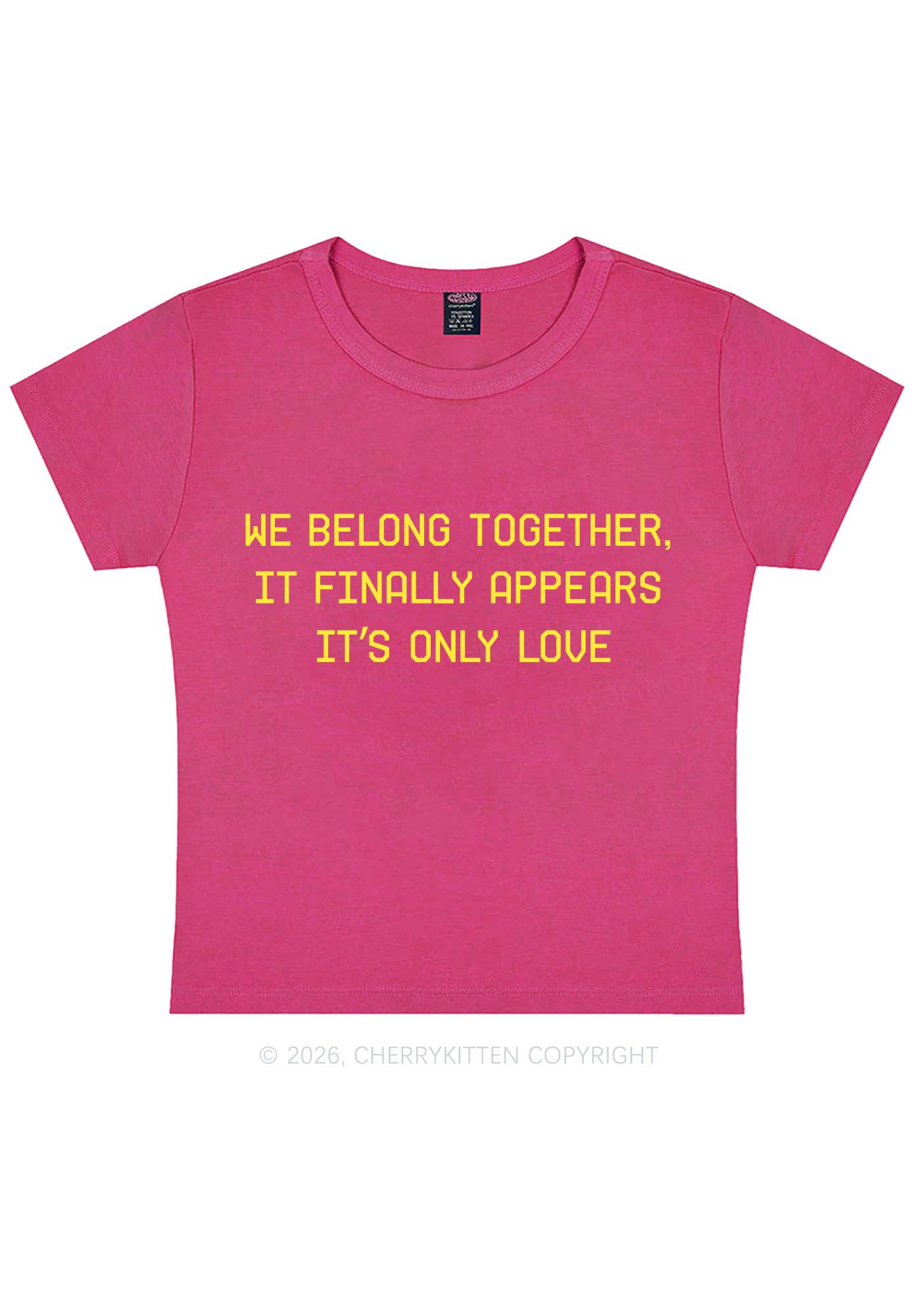 We Belong Together Y2K Baby Tee Cherrykitten