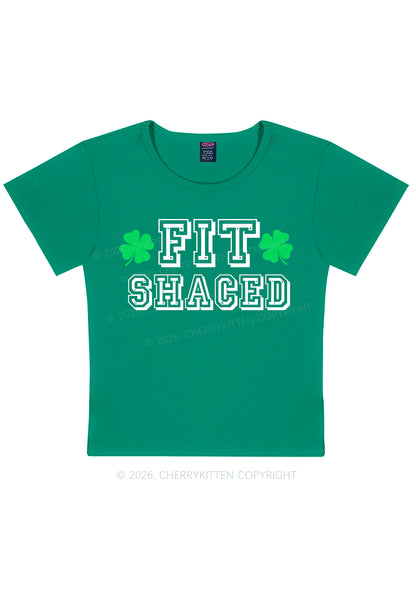 Fit Shaced St Patricks Y2K Baby Tee Cherrykitten