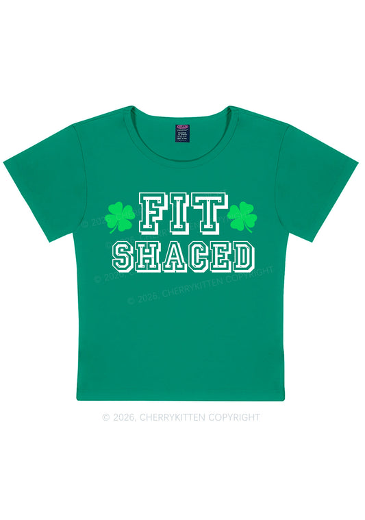 Fit Shaced St Patricks Y2K Baby Tee Cherrykitten