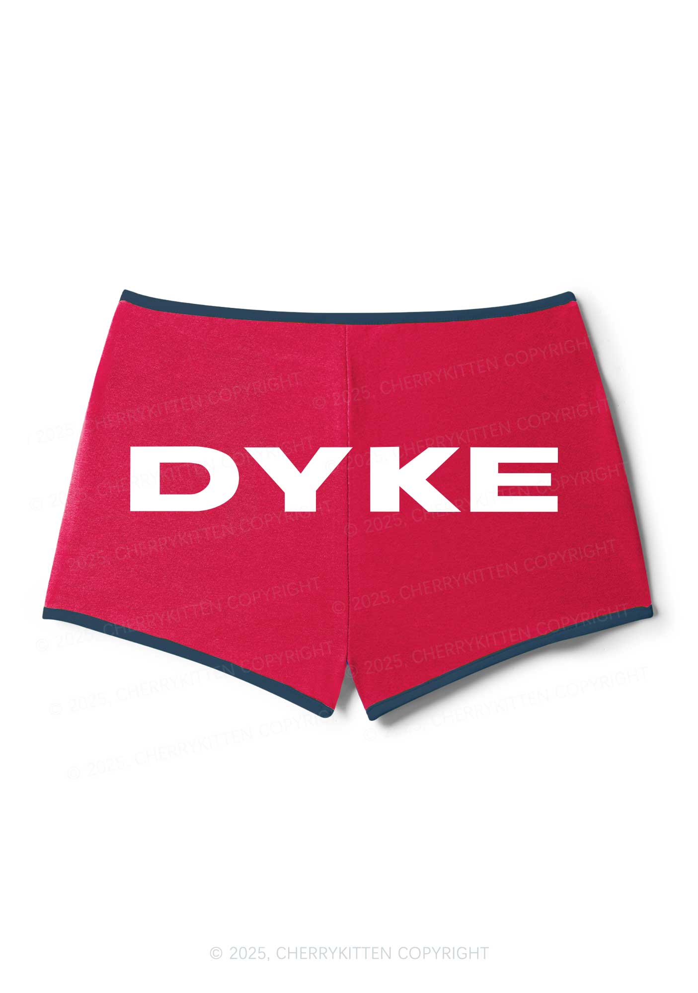 DYKE Pride Y2K Booty Shorts Cherrykitten