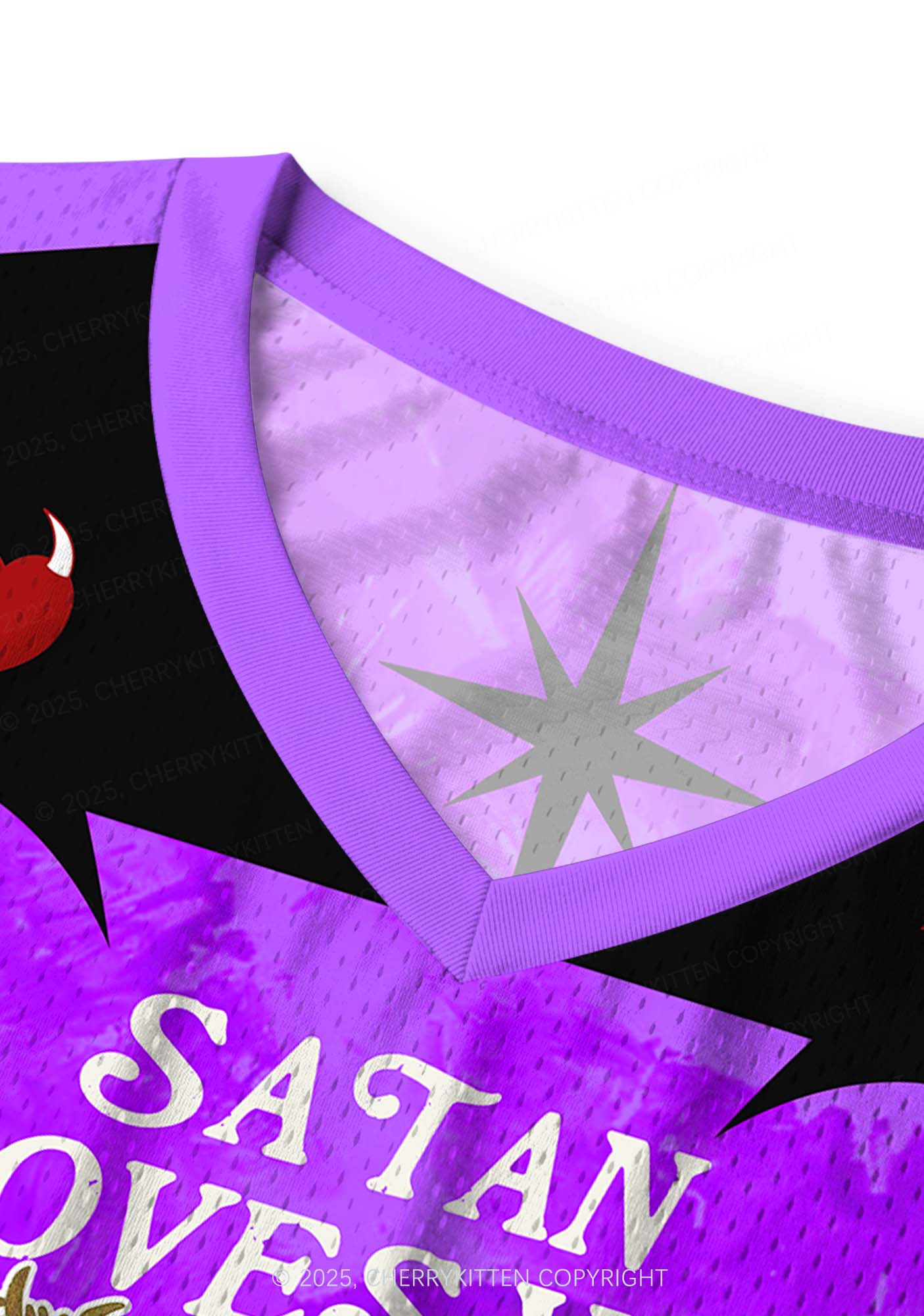 Custom Halloween Satan Loves You Y2K Sport Jersey Tank Cherrykitten