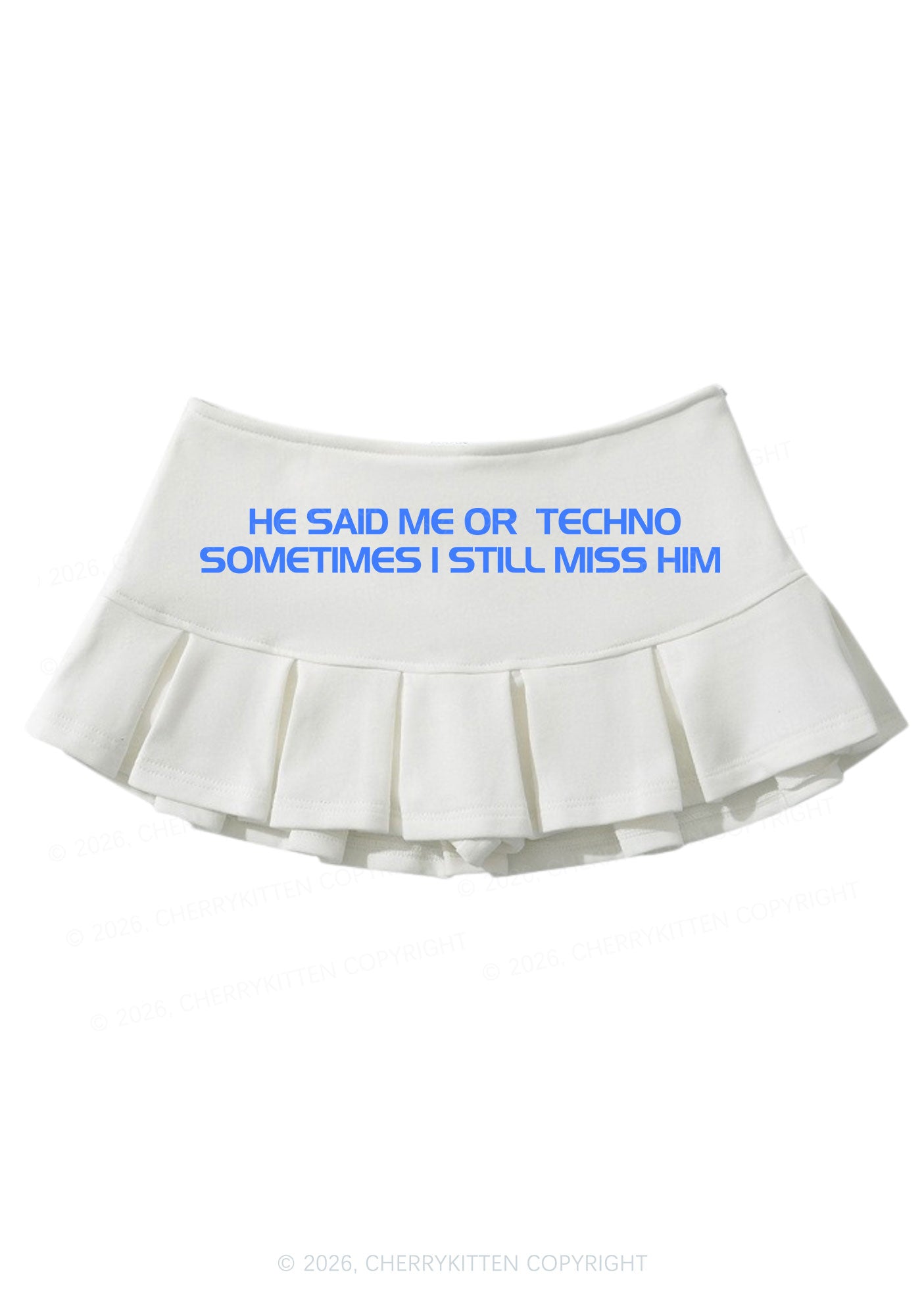 Me Or Techno Y2K Mini Pleated Skirts Cherrykitten