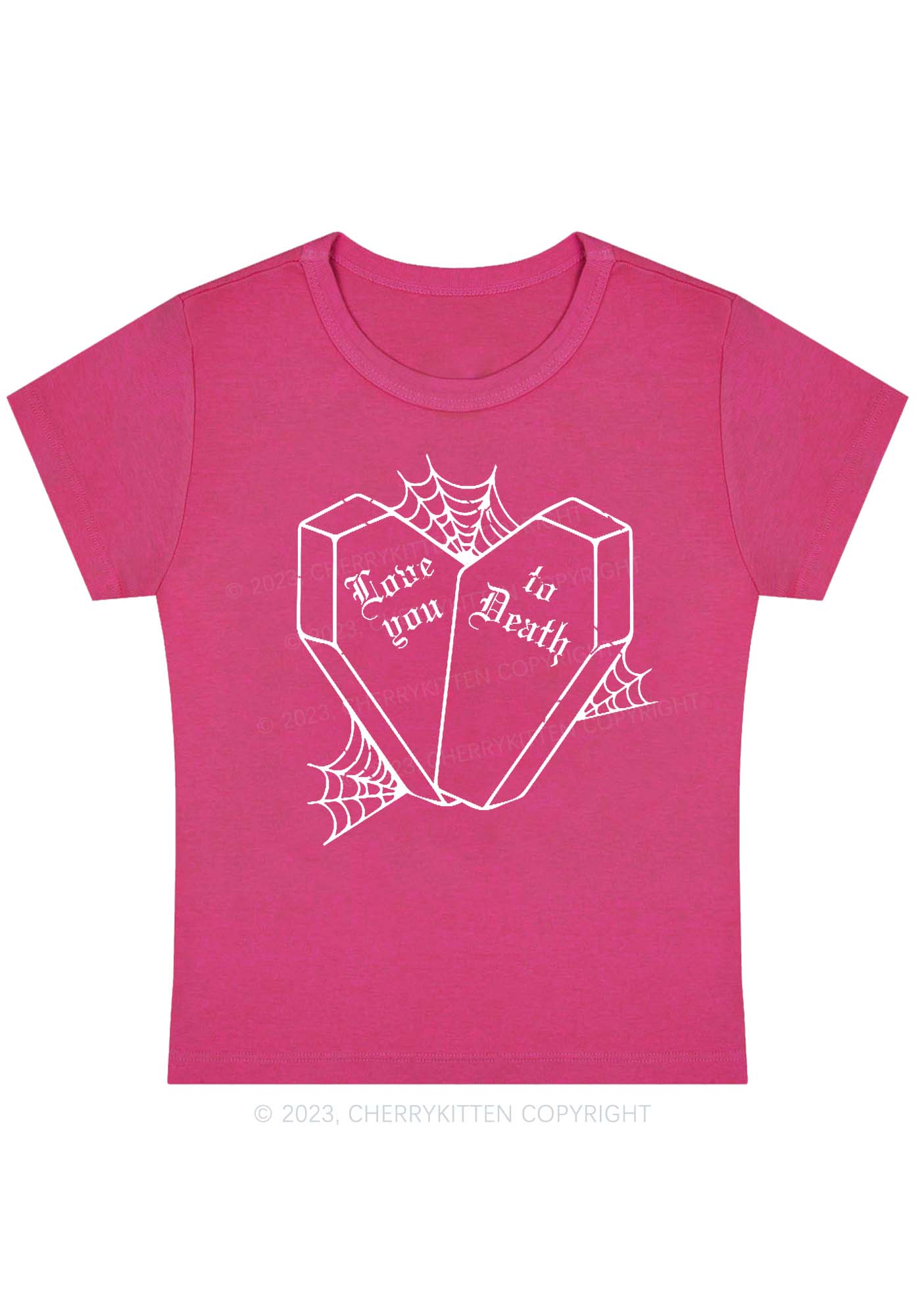 Love You To Death Halloween Baby Tee Cherrykitten