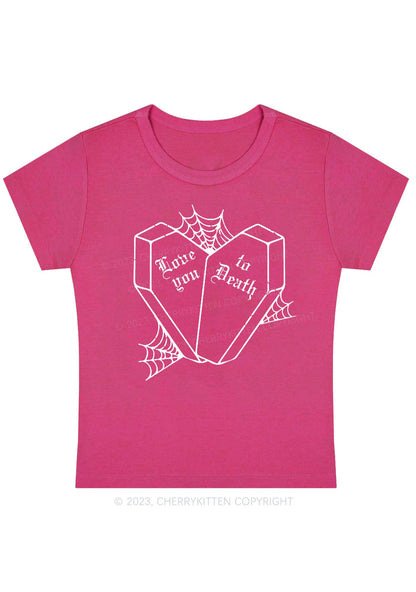 Love You To Death Halloween Baby Tee Cherrykitten