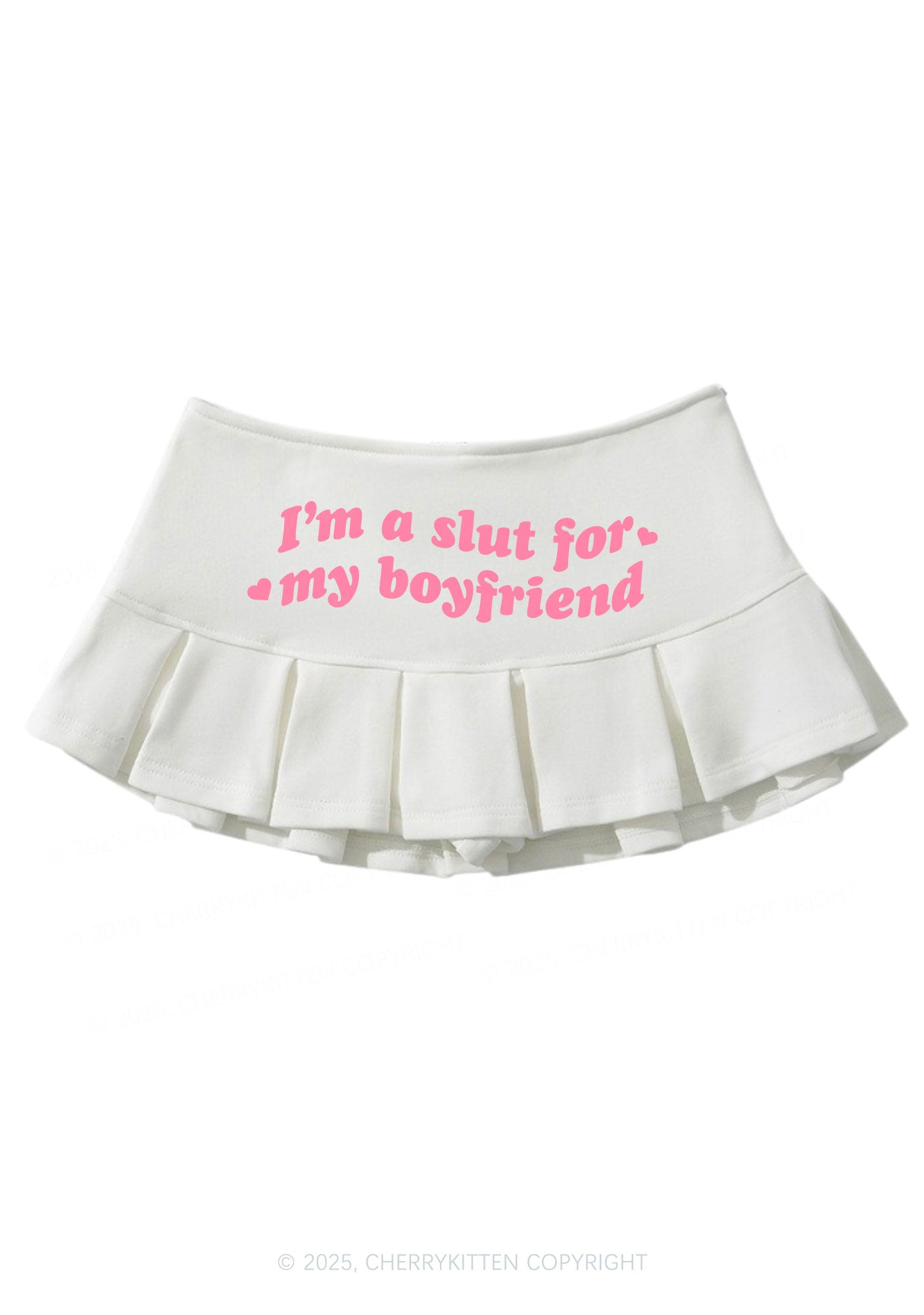 Slxt For My BF Valentine's Day Y2K Mini Pleated Skirts Cherrykitten