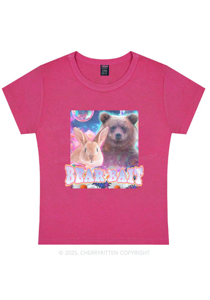 Bear Bait Pride Y2K Baby Tee Cherrykitten