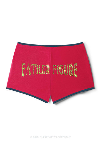 Rhinestone Father Figure Y2K Booty Shorts Cherrykitten