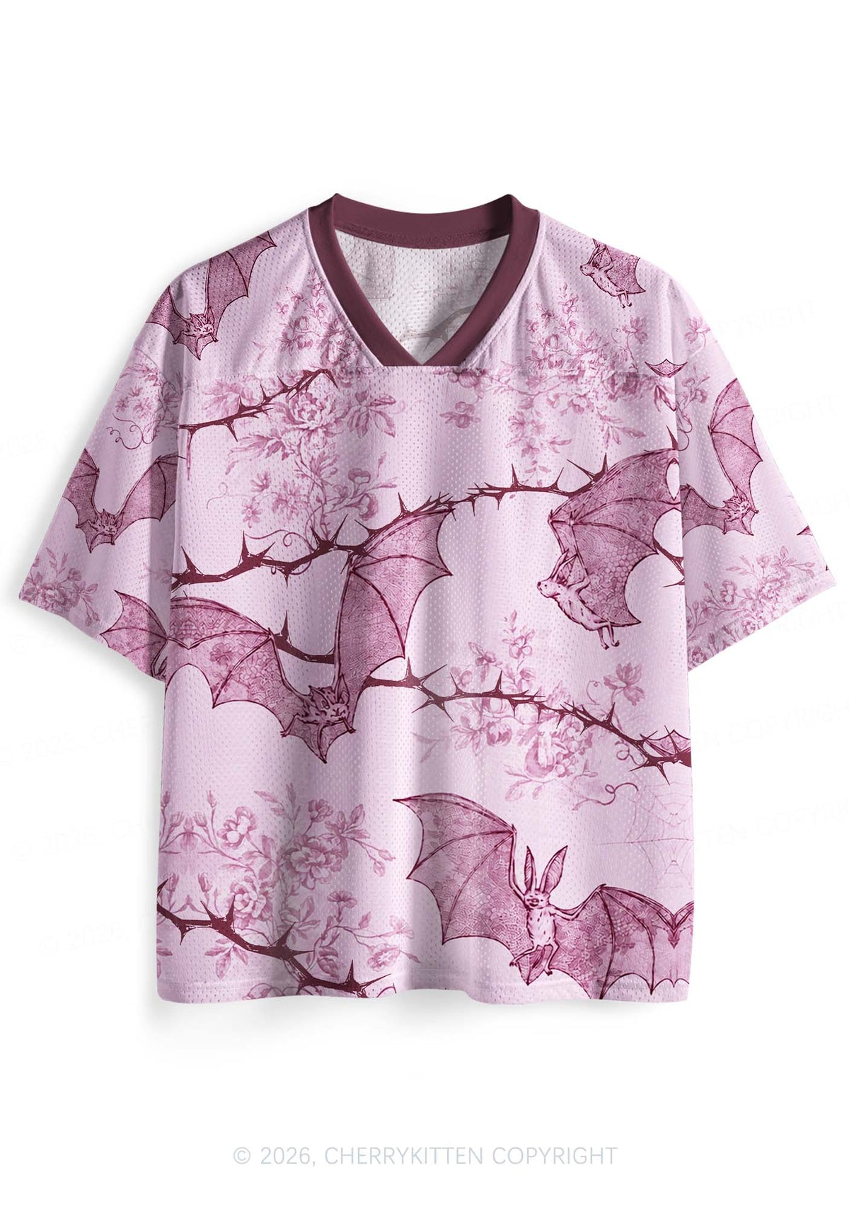 Pink Bat Y2K Sport Jersey Shirts Cherrykitten