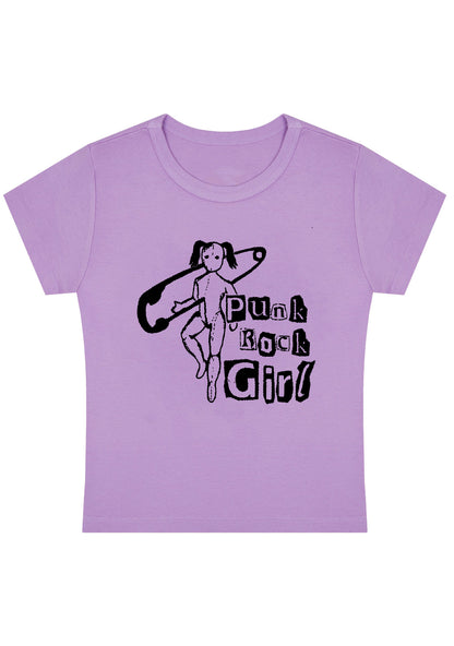 Curvy Punk Rock Girl Baby Tee