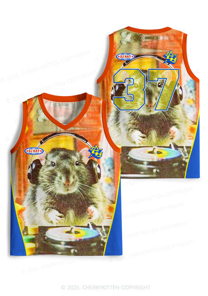 Custom DJ Rat Duck Y2K Sport Jersey Tank Cherrykitten