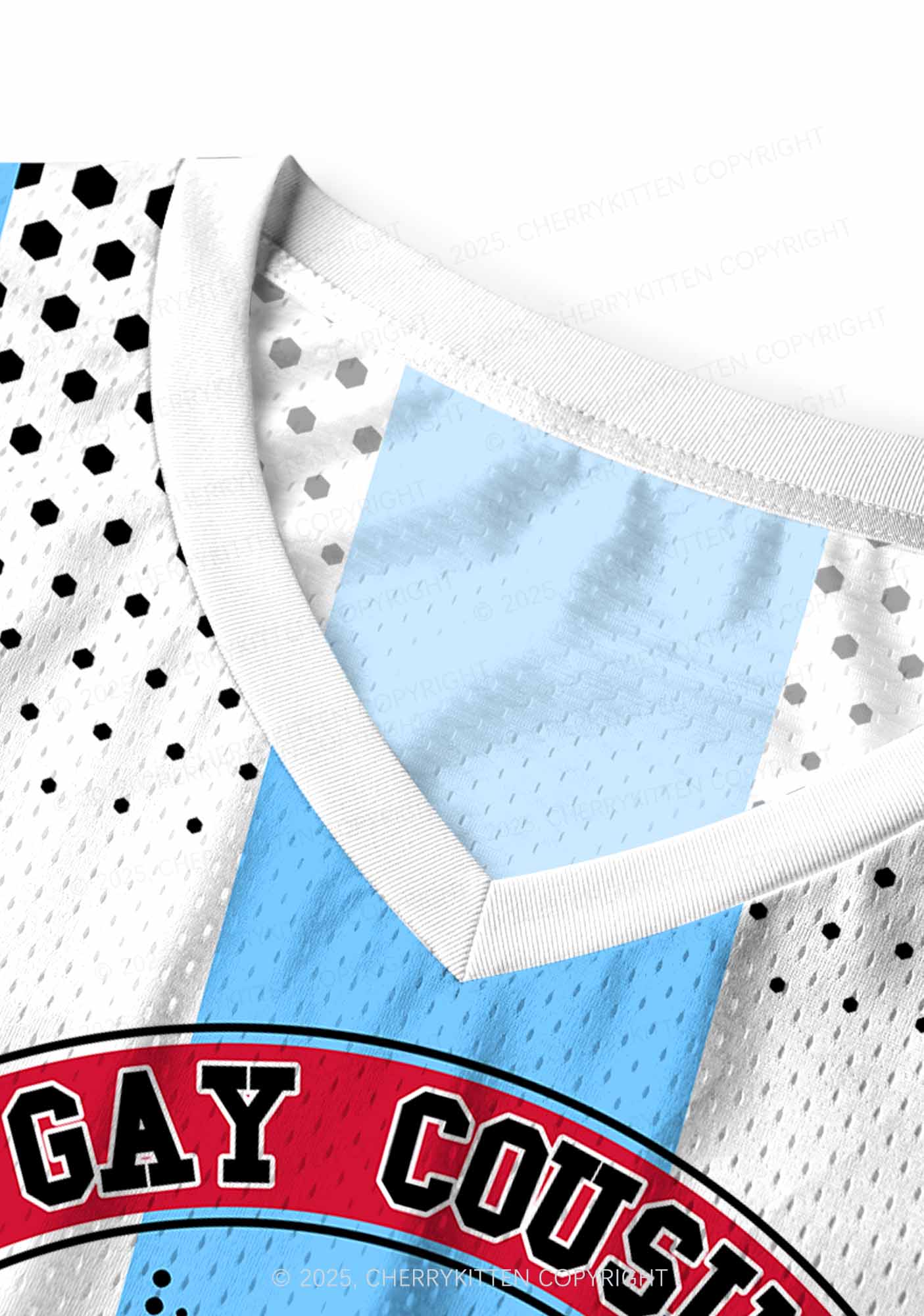 Custom Gay Cousin Faggot Pride Y2K Sport Jersey Tank Cherrykitten