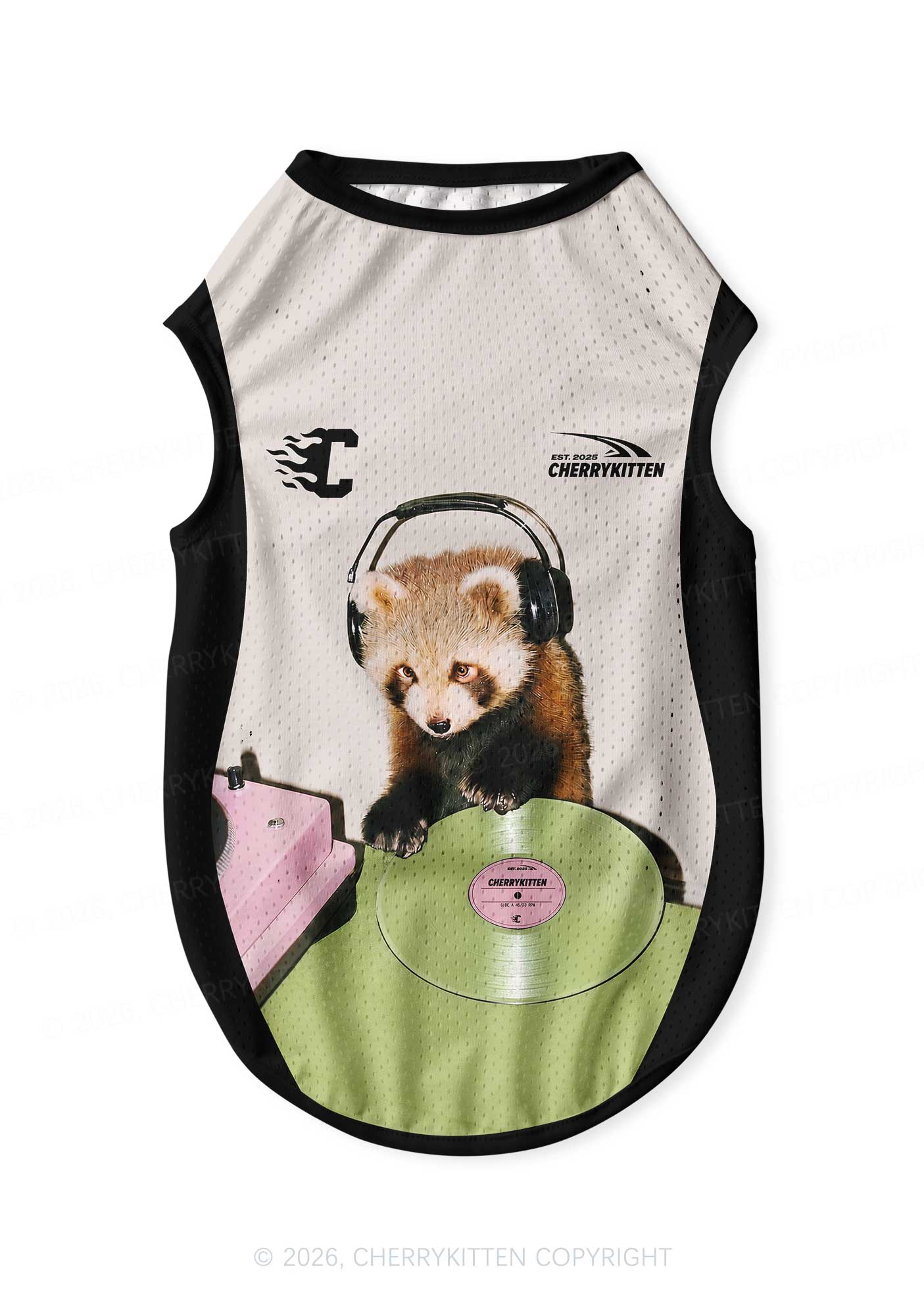Red Panda DJ Y2K Pet Jersey Cherrykitten