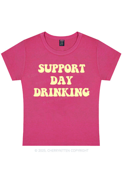 Curvy Support Day Drinking Y2K Baby Tee Cherrykitten