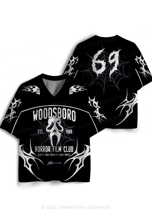 Custom Halloween Horror Film Club Y2K Sport Jersey Shirts Cherrykitten