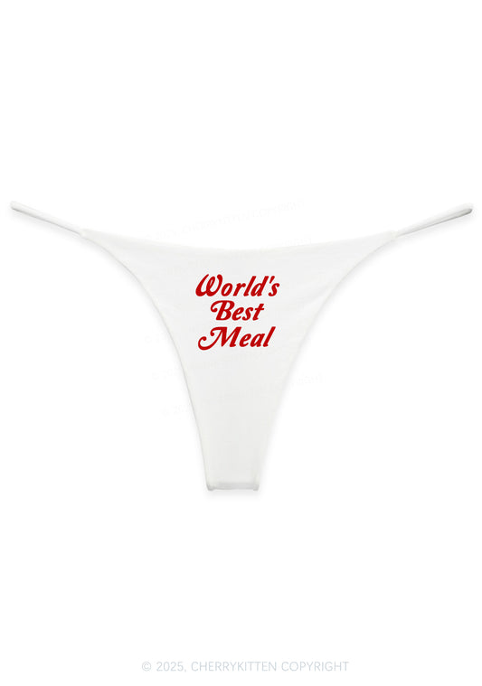 Worlds Best Meal Y2K Bikini String Thong Cherrykitten