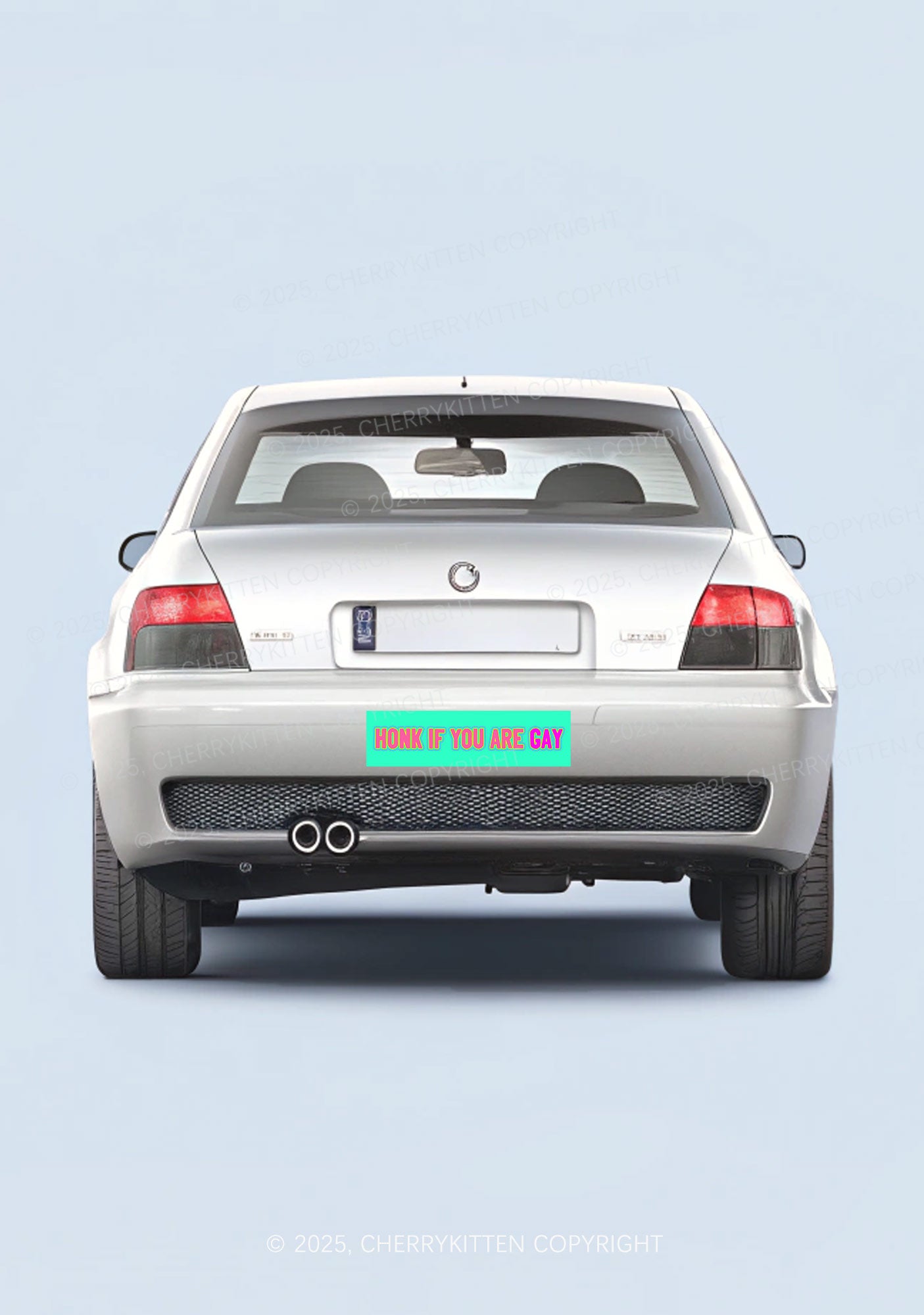Honk If You Are Gay Pride Y2K Car Bumper Magnet Cherrykitten
