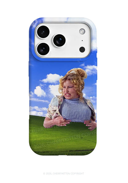 Curly Blonde Lady Grassland Y2K Phone Case Cherrykitten