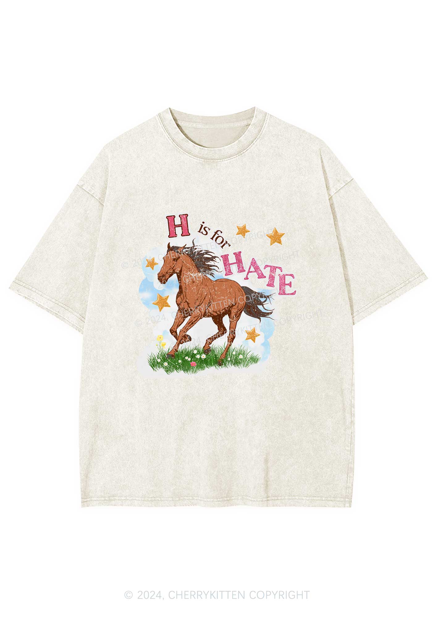 H Is For Hate Y2K Washed Tee Cherrykitten