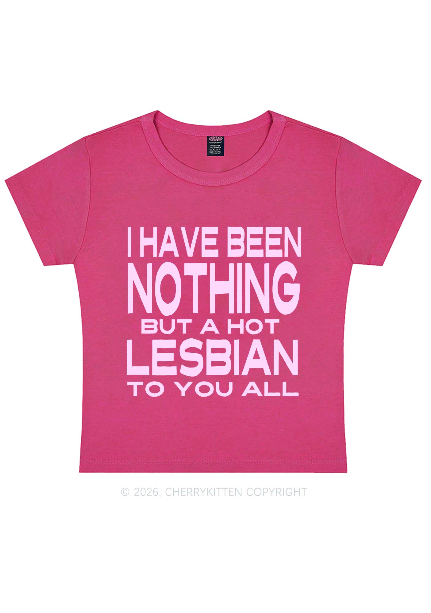 I Have Been A Hot Lesbian Pride Y2K Baby Tee Cherrykitten