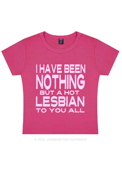 I Have Been A Hot Lesbian Pride Y2K Baby Tee Cherrykitten