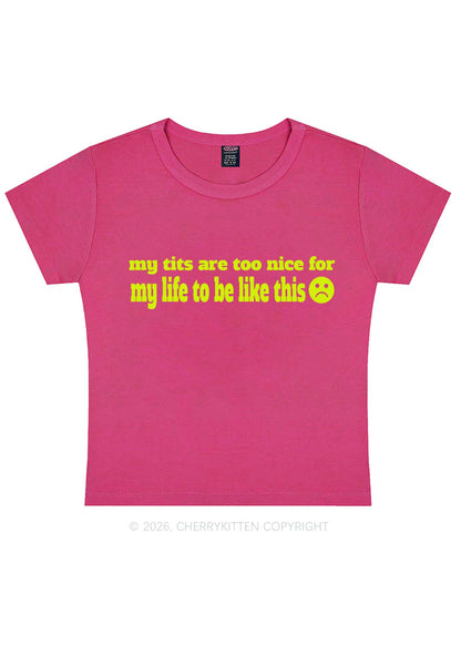 My Txts Are Too Nice Y2K Baby Tee Cherrykitten