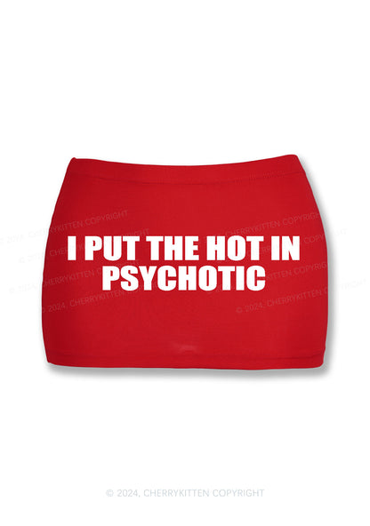 Put Hot In Psychotic Y2K Mini Hip Skirt Cherrykitten