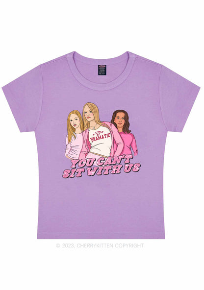 Curvy You Can't Sit With Us Y2K Baby Tee Cherrykitten