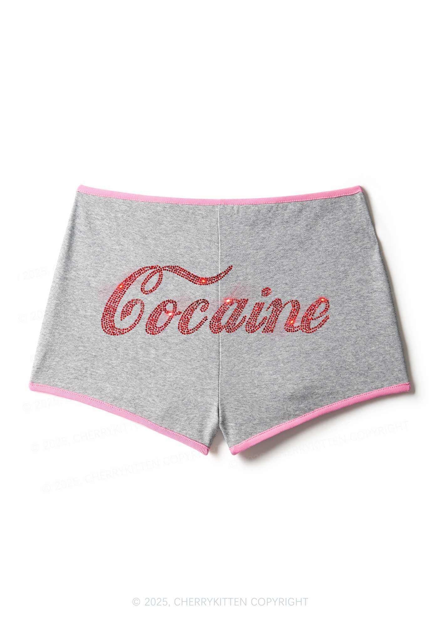 Rhinestone Special Cola Y2K Booty Shorts Cherrykitten