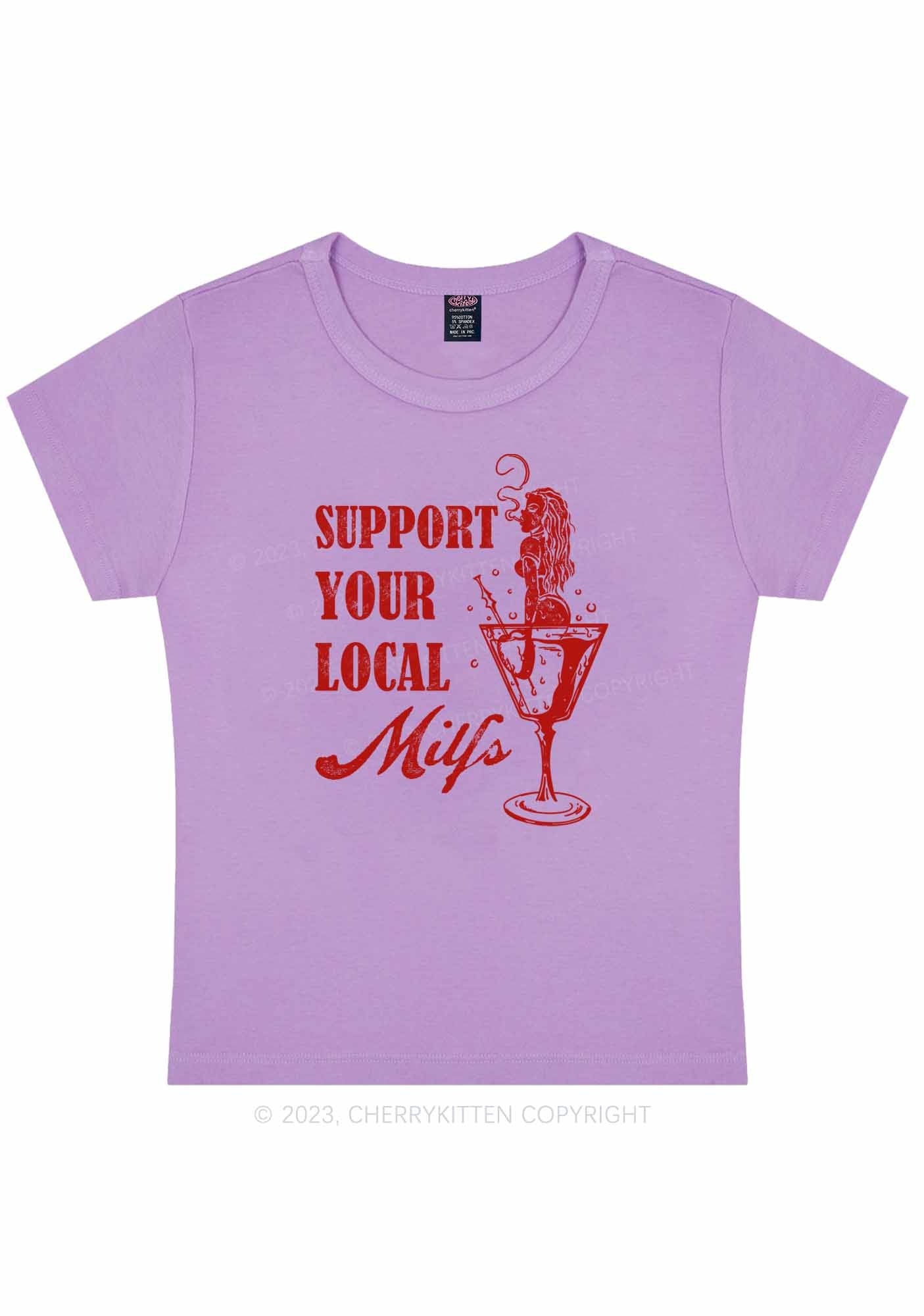 Your Local Mxxf Y2K Baby Tee Cherrykitten