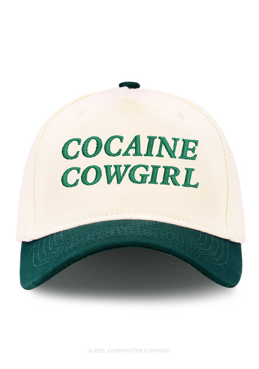Cola Girl Y2K Color Block Baseball Cap Cherrykitten
