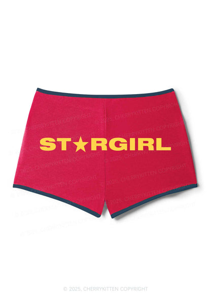 Red Stargirl Y2K Booty Shorts Cherrykitten