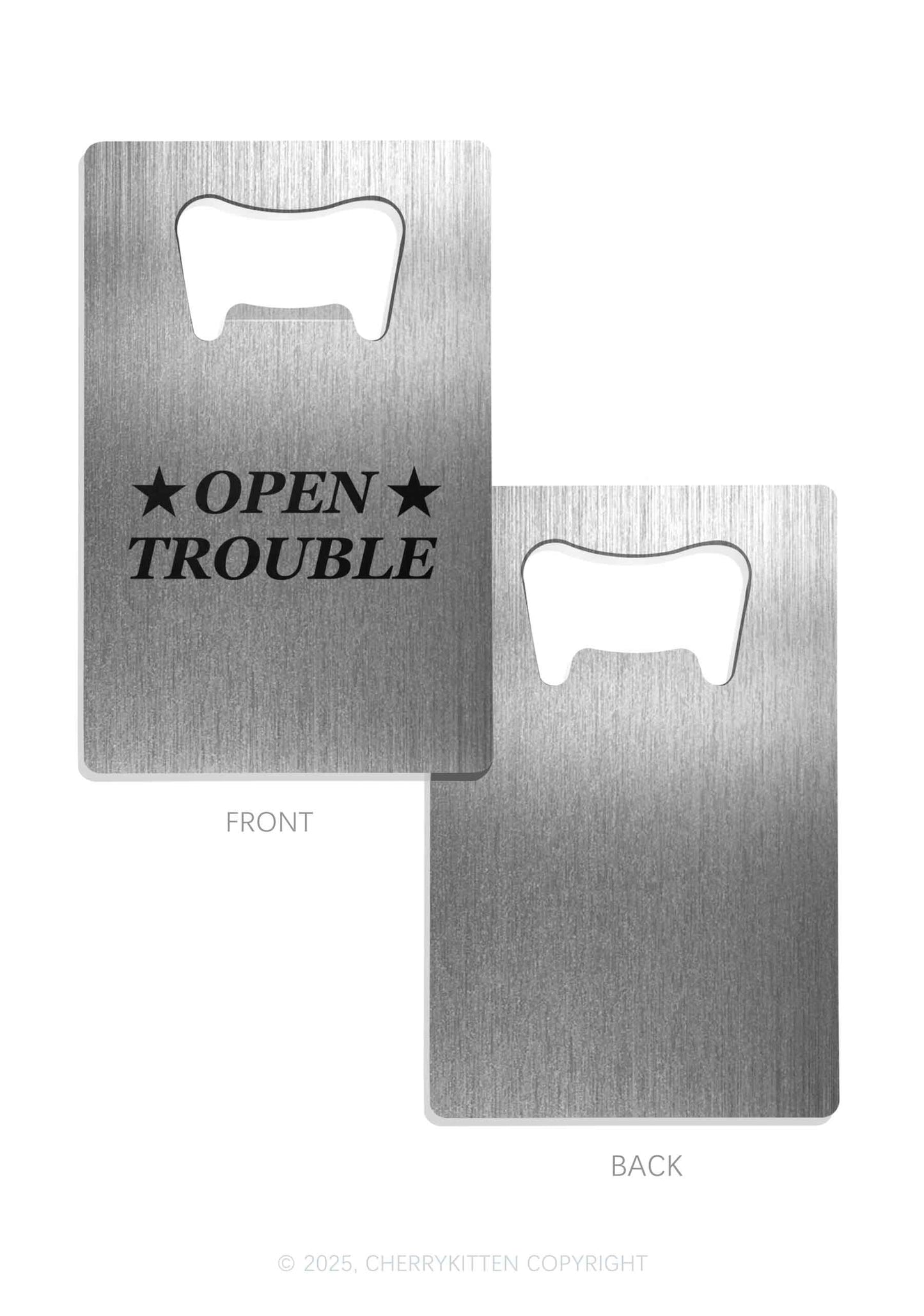Open Trouble Y2K Credit Card Bottle Openers Cherrykitten