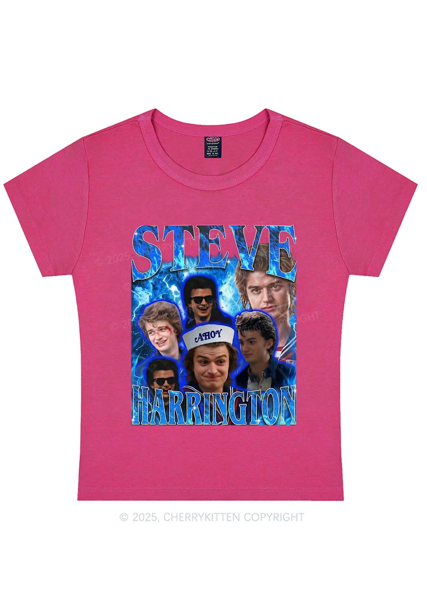 SH Blue Blaze Y2K Baby Tee Cherrykitten